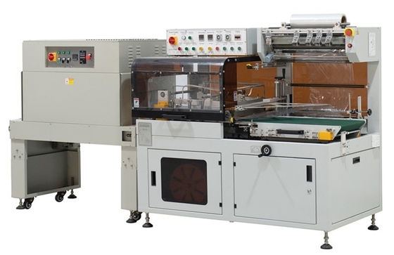 POF PVC Film Heat Tunnel Shrink Wrap Machine Industri Otomatis Tipe L