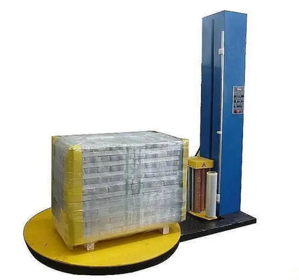 8HP Mesin Pengemasan Karton Otomatis Winding Roll LLDPE Film Pallet Wrapping Machine
