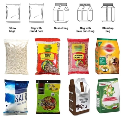 Vertikal Vffs Automatic Granule Packing Machine Beratnya Bagging Ukuran Besar