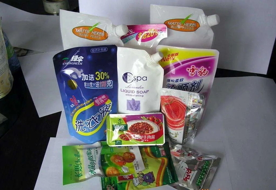 Doypack Zipper Viskositas Tinggi Mesin Pengisian Cairan Vertikal Premade Stand Up