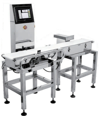Penyortiran Berat Otomatis Periksa Weigher Belt Conveyor Automatic Packaging Line