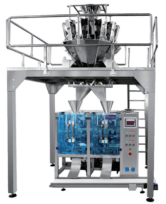 PLC Auto Weighing Packing Machine Mesin Pengisian Granul Otomatis Vertikal